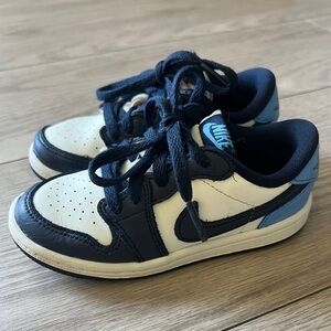 Nike Kids Blue and White Jordan Sneakers